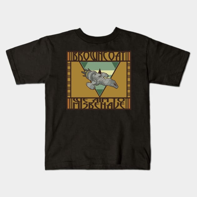 Browncoat - Craftsman Design Kids T-Shirt by Dean_Stahl